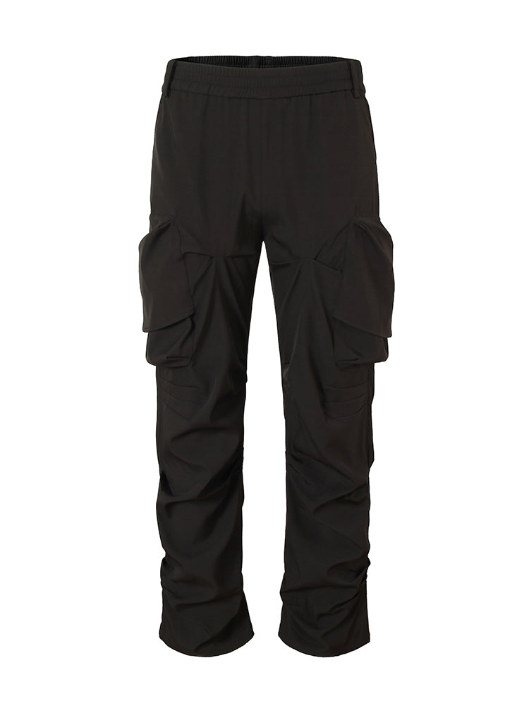 YADcrew Large Pockets Spider Web Cargo Pants