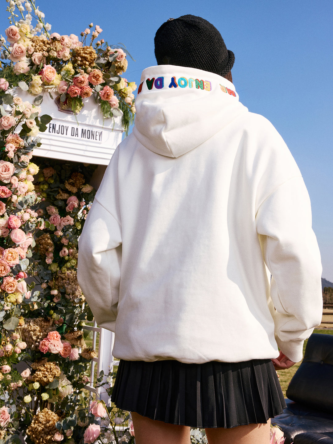 MEDM Rainbow Embroidery Hoodie