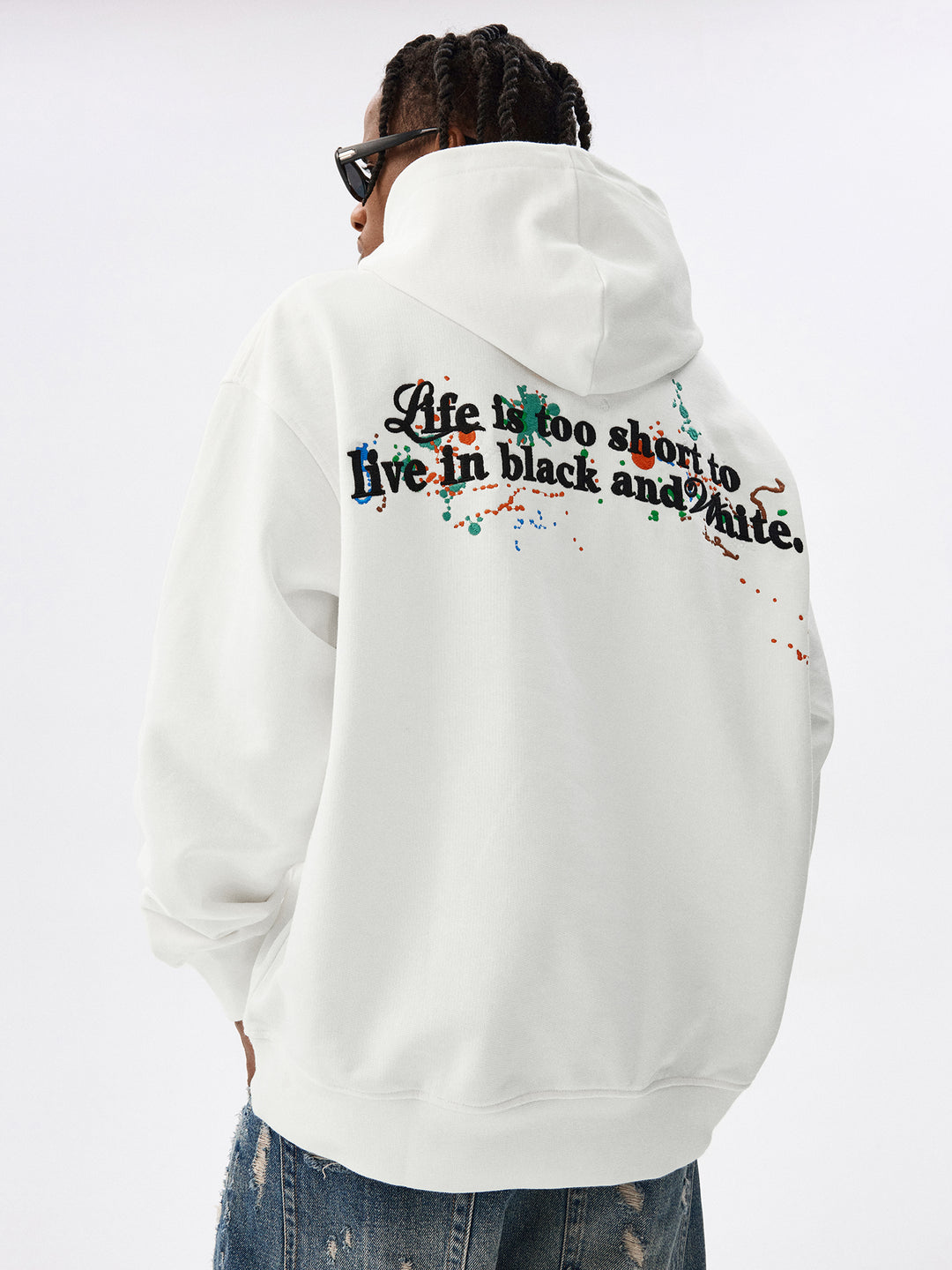 MEDM Embroidery Splash Ink Hoodie