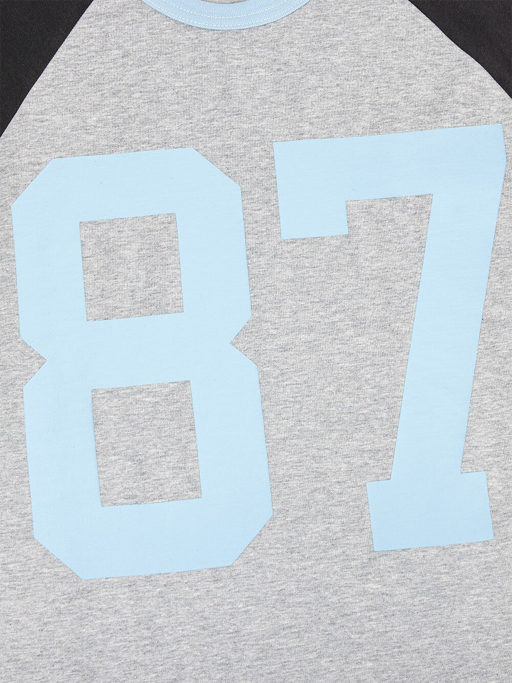 MHARF Gray 87 Raglan Long Sleeve Football Jersey | Face 3 Face