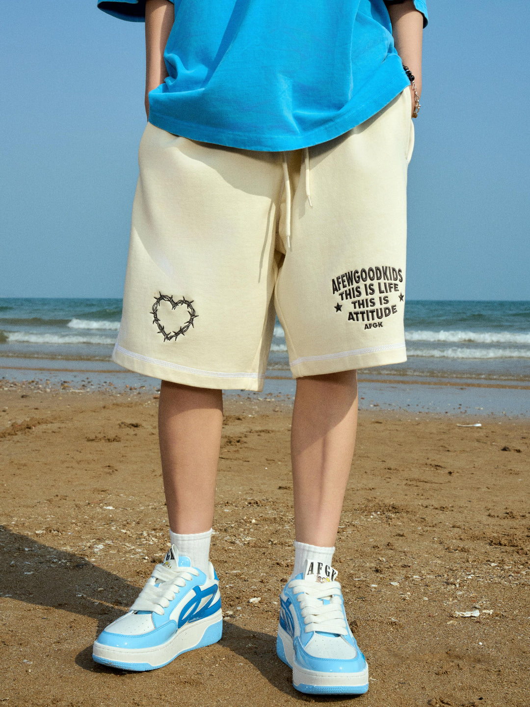 AFGK Bright Line Sweat Shorts