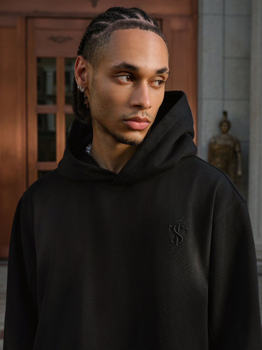 Small Town Kid Double Rivet Pocket Washed Hoodie | Face 3 Face