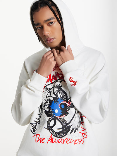 Small Town Kid Dragon Print Hoodie | Face 3 Face