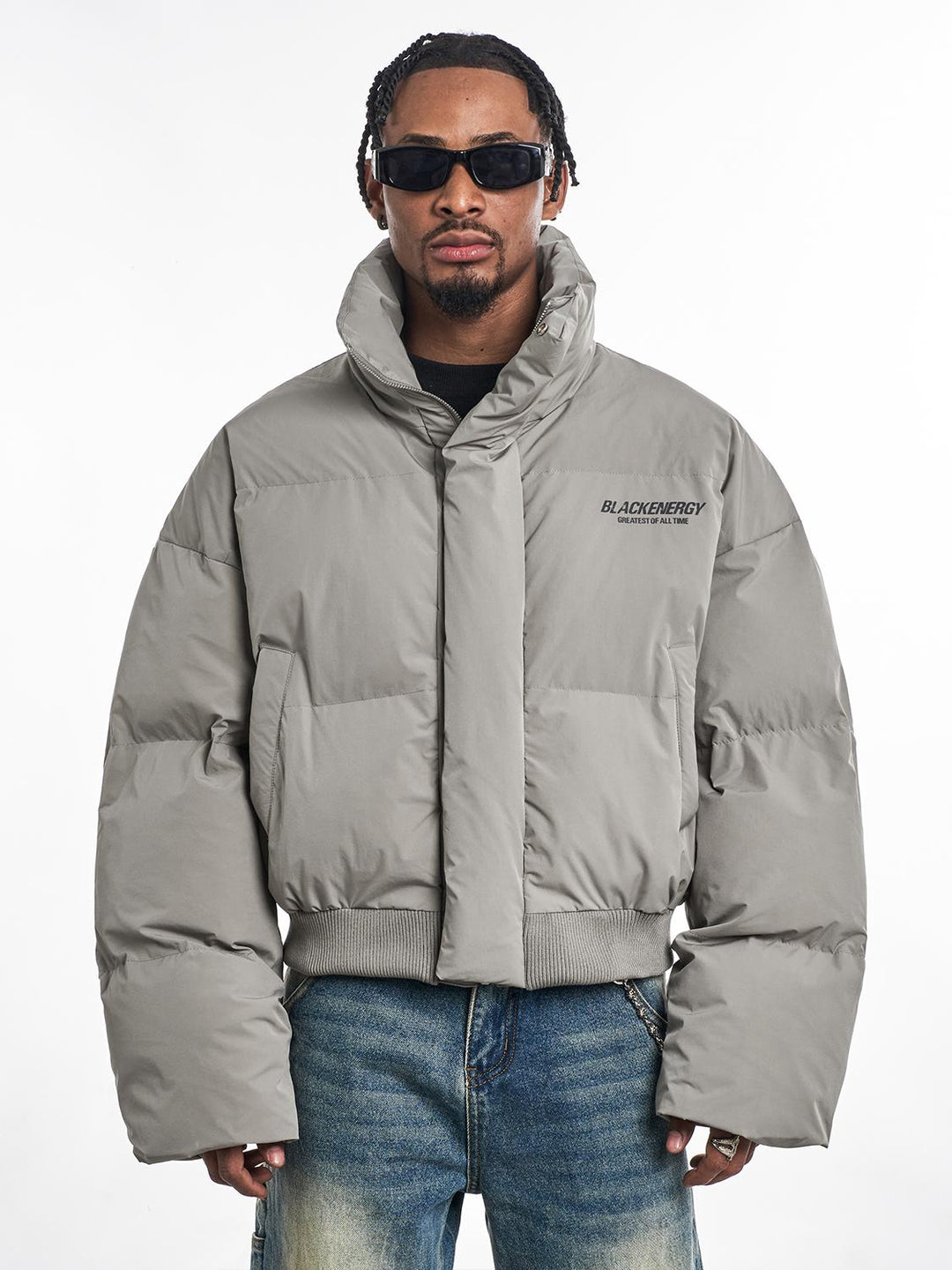 F3F Select Stand Up Collar Short Puffer Jacket | Face 3 Face