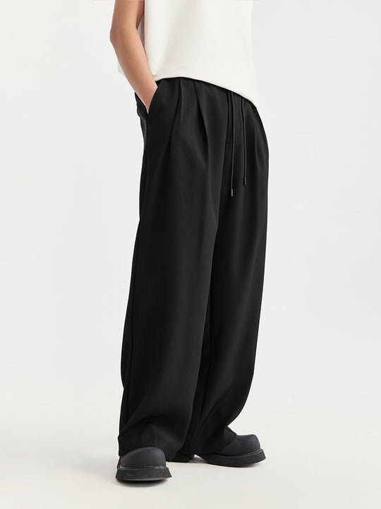 F3F Select Wide Leg Tuck Casual Suit Pants