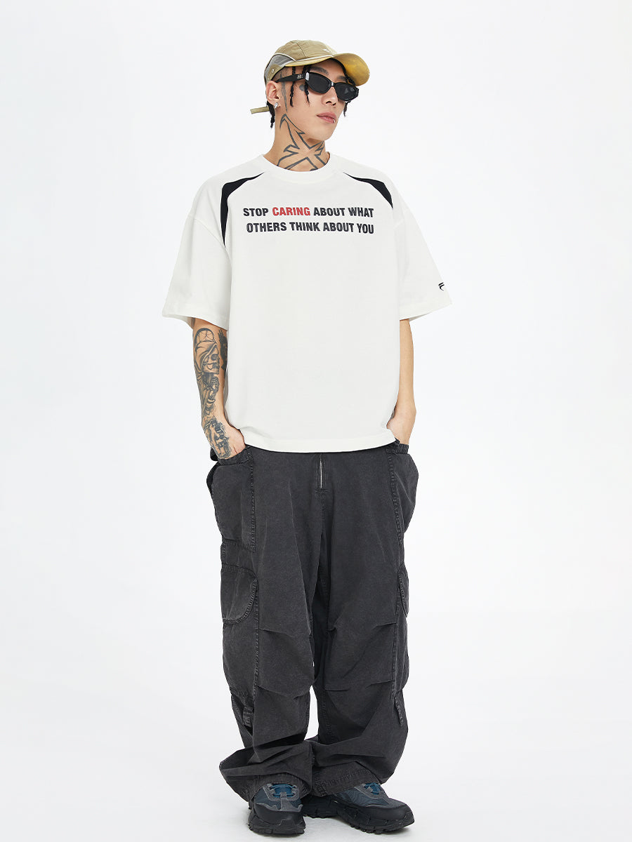 F2CE Basic Slogan Letter Printed Tee