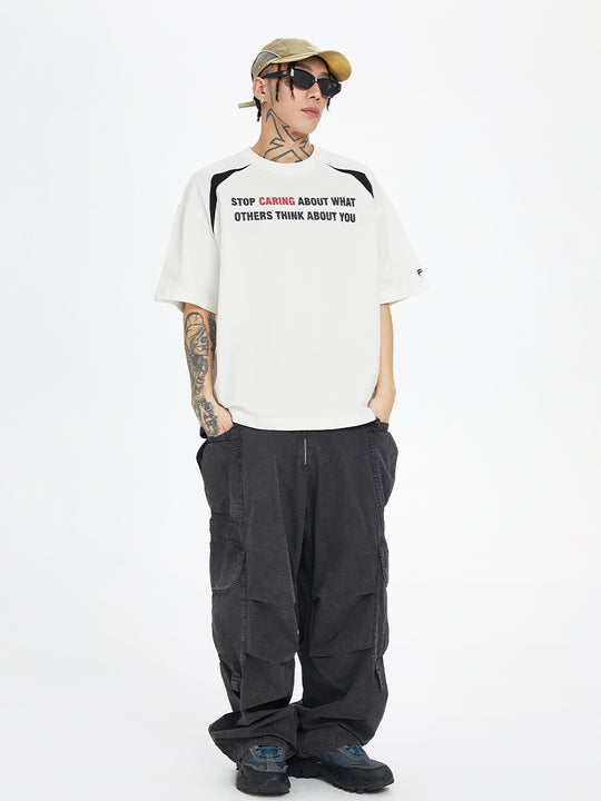 F2CE Basic Slogan Letter Printed Tee