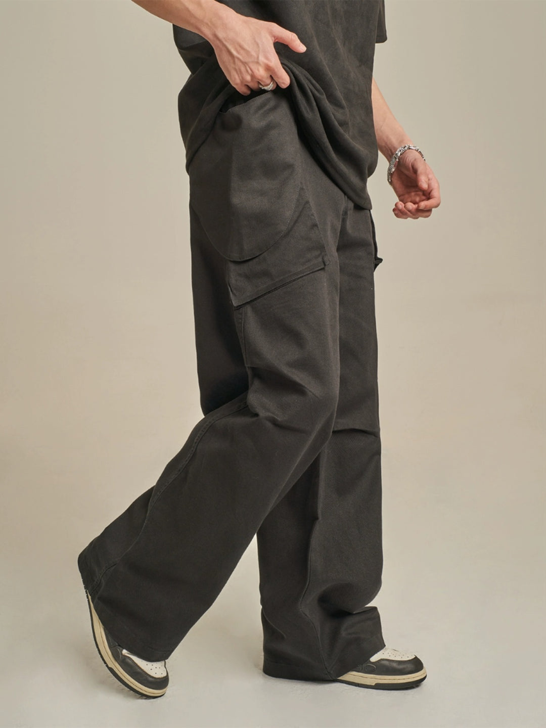 F3F Select Wide Leg Paper Bag Cargo Pants