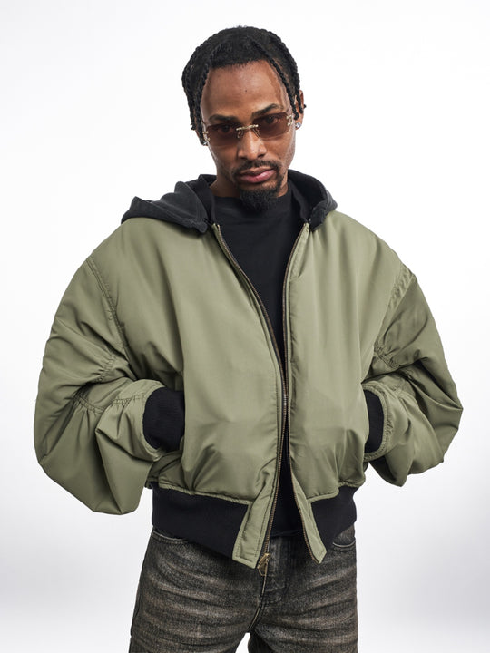 F3F Select Reversible PU Leather MA-1 Bomber Jacket | Face 3 Face