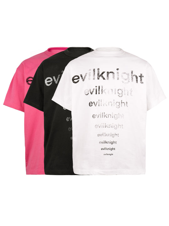 EVILKNIGHT(EK) Slogan Printed Tee