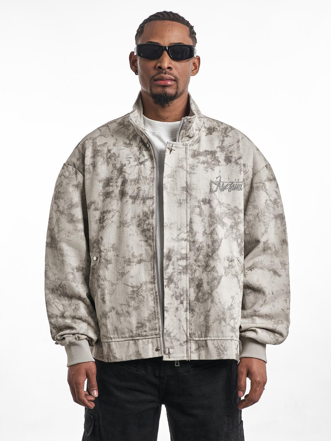 F3F Select Tie Dye Embroidered Jacket | Face 3 Face