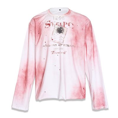 STEEPC Spray Dye Aged Print Long Sleeve Tee | Face 3 Face