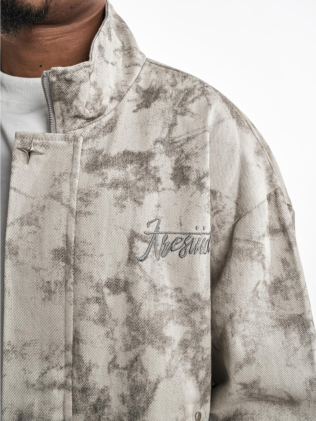 F3F Select Tie Dye Embroidered Jacket | Face 3 Face