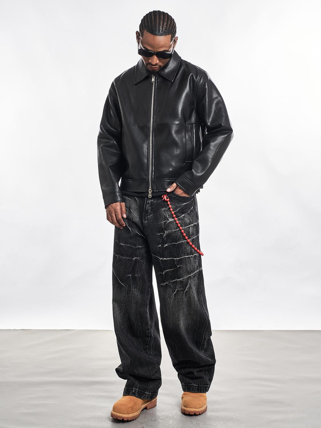 F3F Select PU Leather Motorcycle Jacket | Face 3 Face