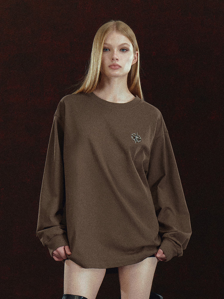 DICETINY 3D Metal Logo Long Sleeve Tee | Face 3 Face