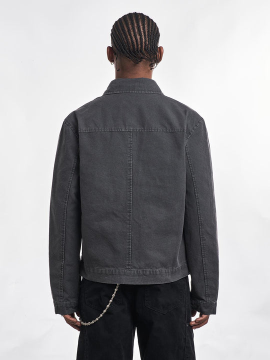 F3F Select Washed Work Denim Short Jacket | Face 3 Face
