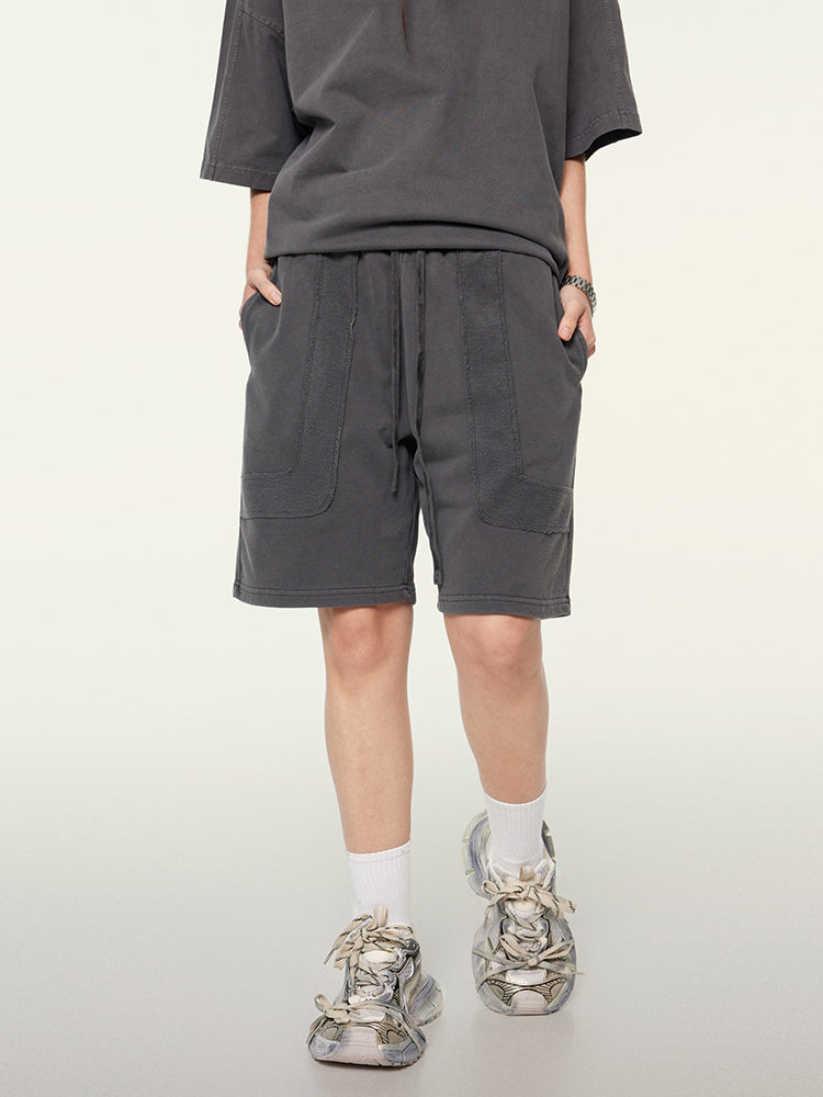 F3F Select Washed & Old Patchwork Short Sweatpants