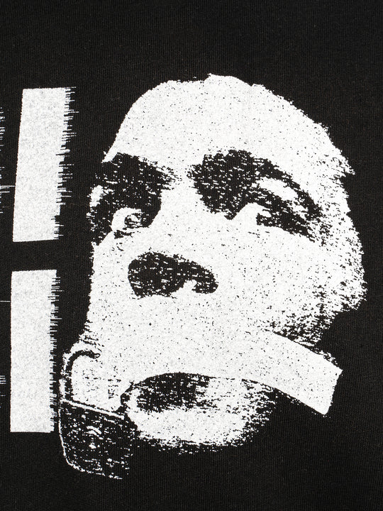 EVILKNIGHT(EK) Tagline Vintage Portrait Printed Tee