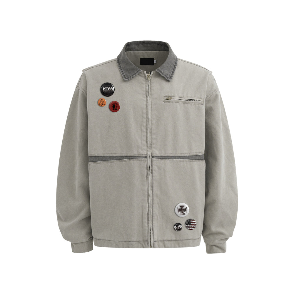 F3F Select Washed Denim Work Jacket | Face 3 Face