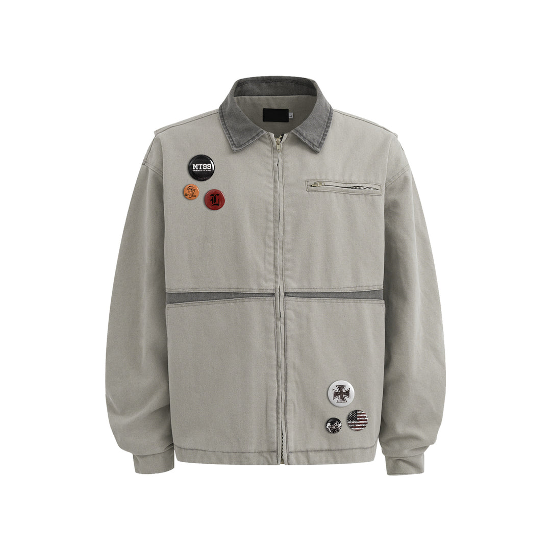 F3F Select Washed Denim Work Jacket | Face 3 Face