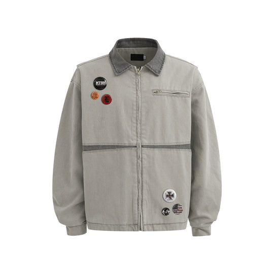 F3F Select Washed Denim Work Jacket | Face 3 Face