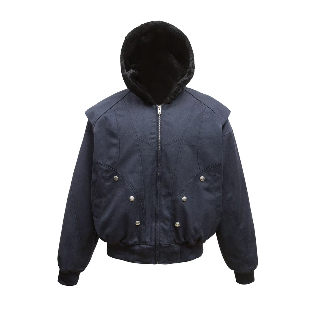 F3F Select Faux Rabbit Fur Lining Hoodie Work Jacket | Face 3 Face