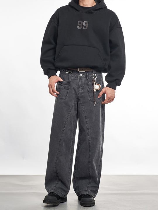 F3F Select Patch Pocket Waist Pull Ring Work Pants | Face 3 Face