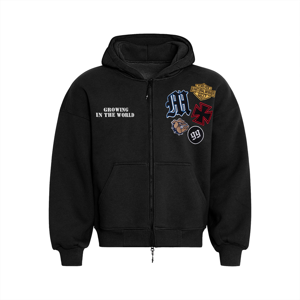 F3F Select 99 Embroidered Zip Up Hoodie | Face 3 Face