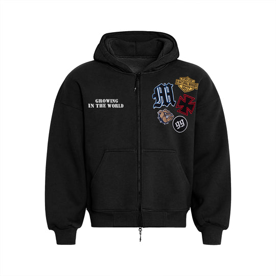 F3F Select 99 Embroidered Zip Up Hoodie | Face 3 Face