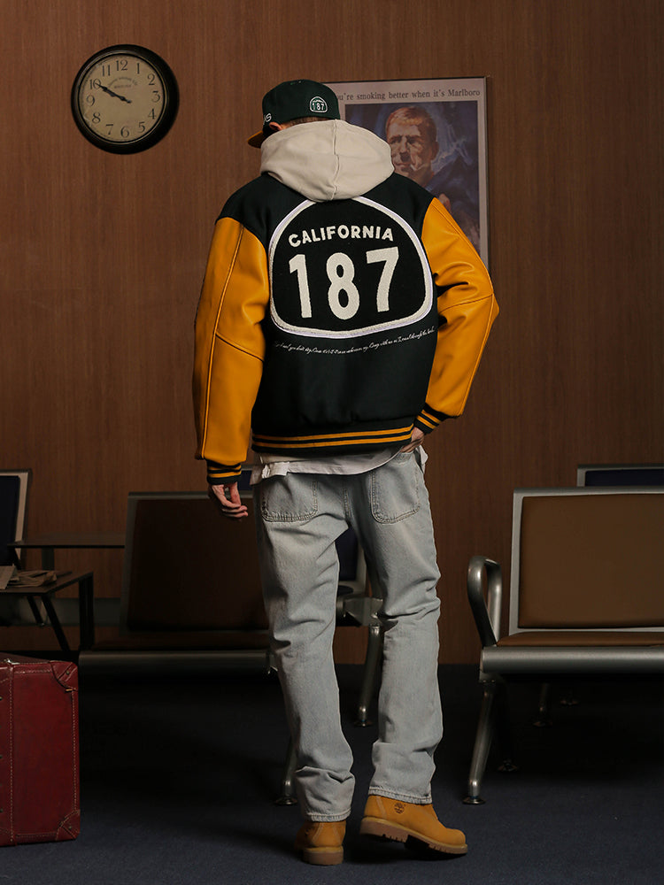 UNTILWERICH CALIFORNIA 187 Baseball Jacket | Face 3 Face