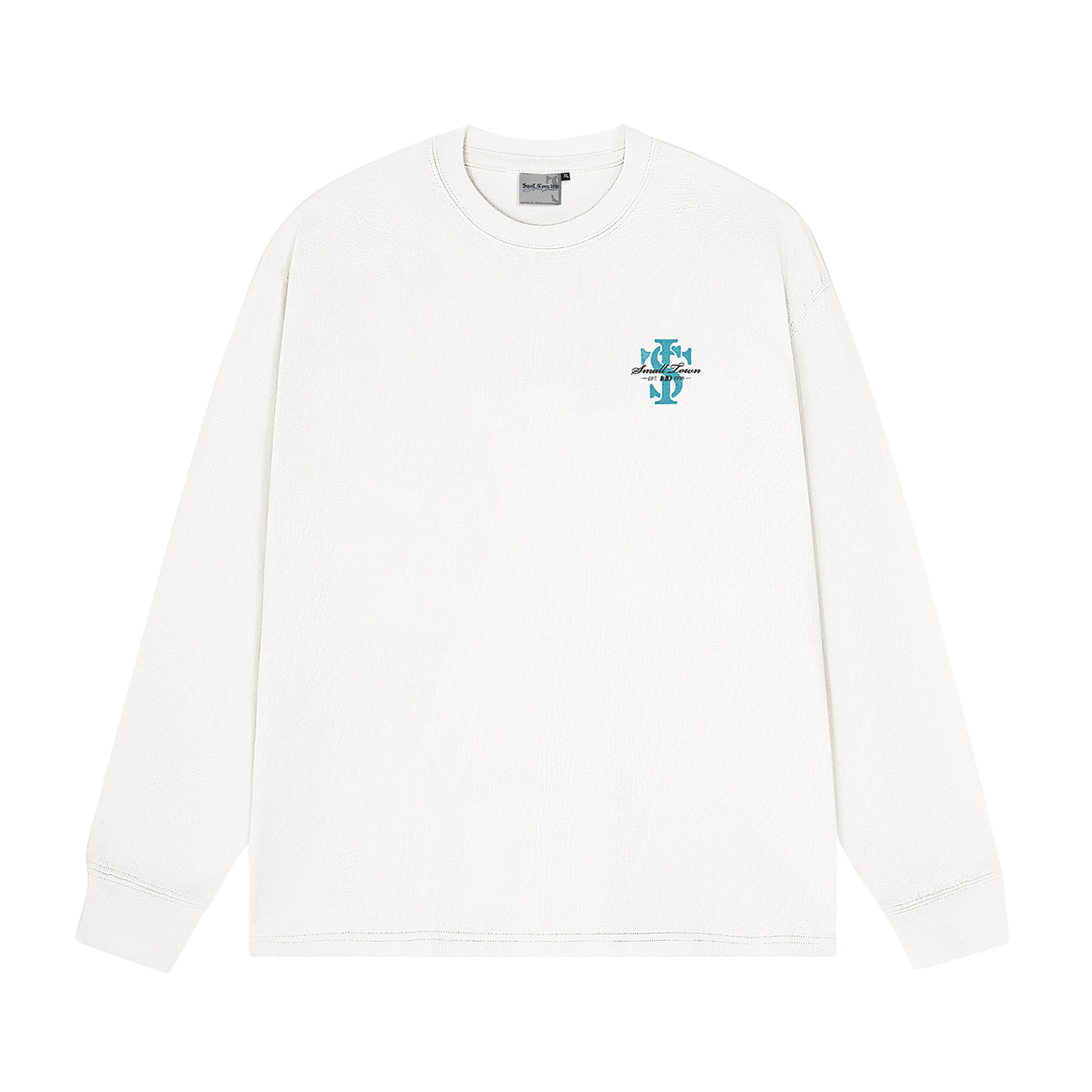 Small Town Kid Small Logo Embroidery Long Sleeved Tee | Face 3 Face