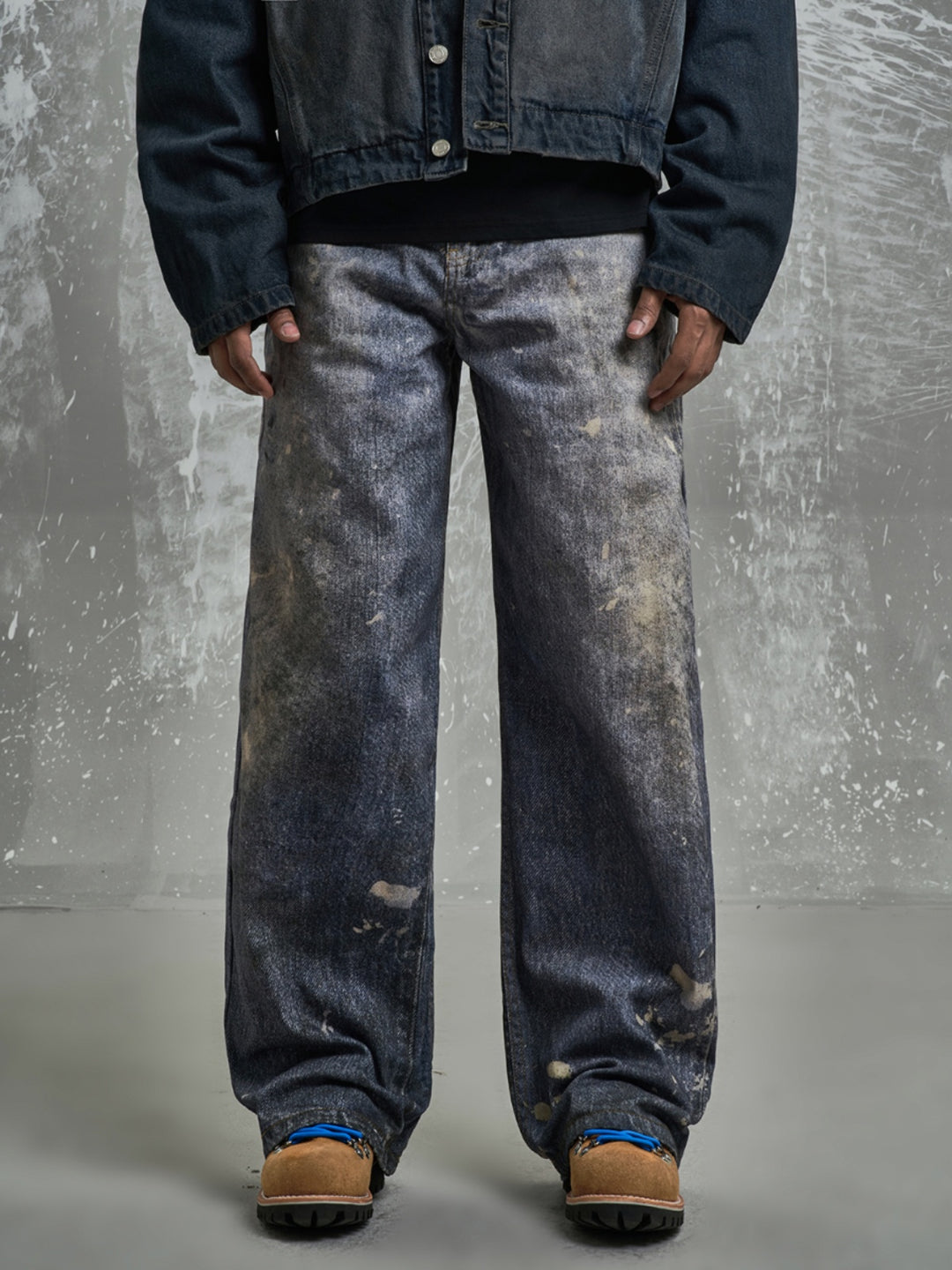 F3F Select 3D Graffiti Digital Print Washed Jeans | Face 3 Face