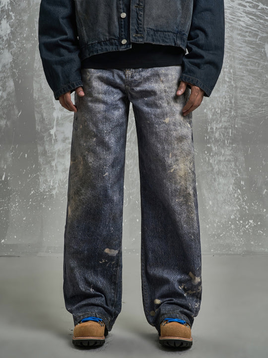 F3F Select 3D Graffiti Digital Print Washed Jeans | Face 3 Face