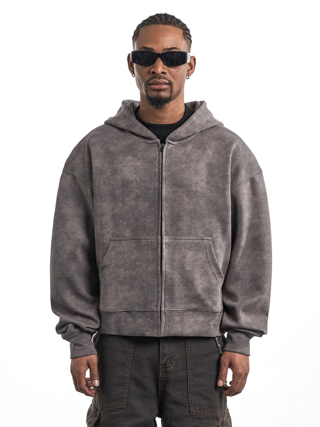 F3F Select Wasteland Distressed Zip Up Hoodie | Face 3 Face