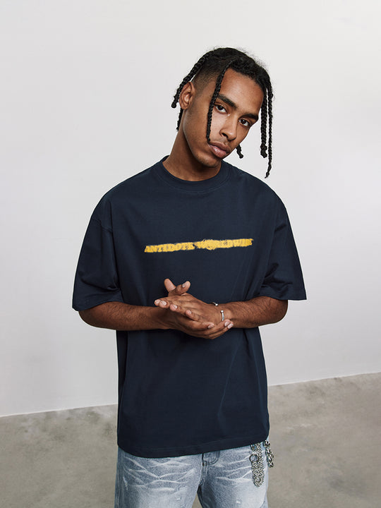 ANTIDOTE Phantom Logo Print Basic Tee