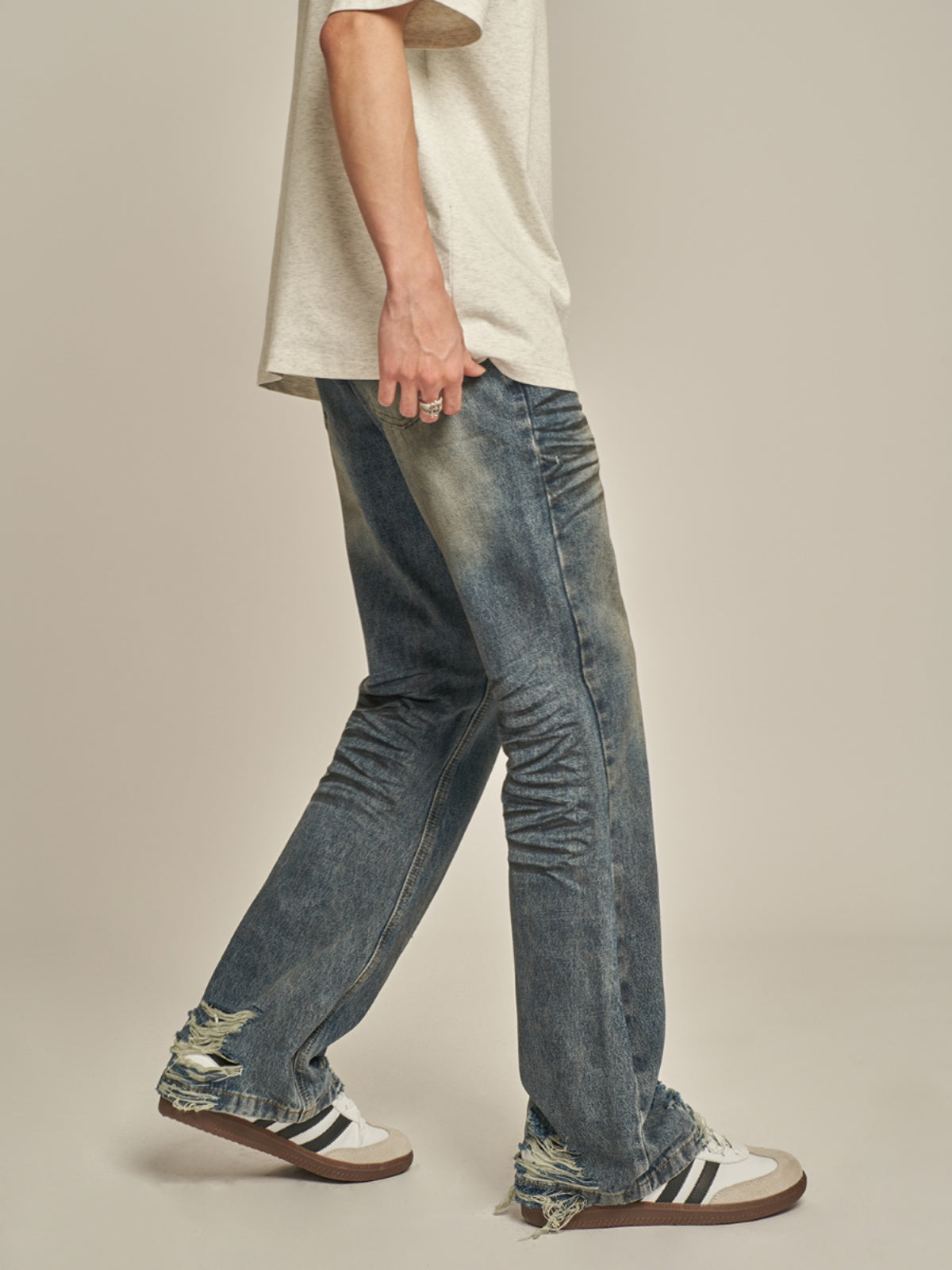 F3F Select Cat Whisker Frayed Jeans