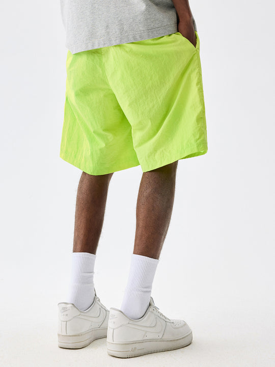 MEDM Nylon Letter Logo Sports Shorts