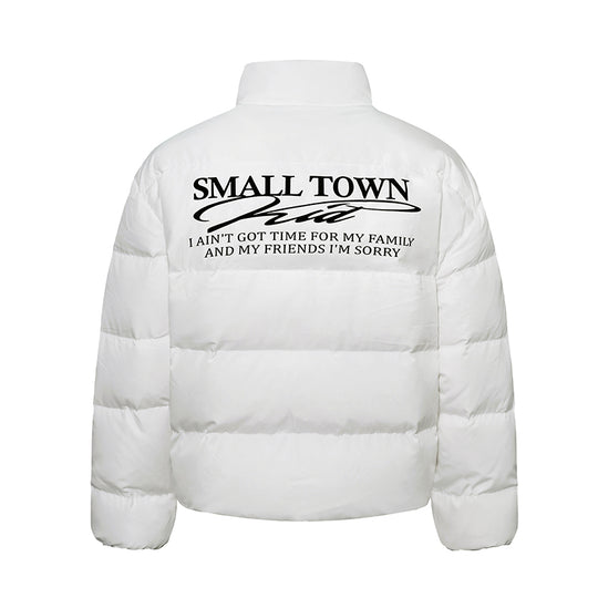 Small Town Kid Honeycomb Woven Fabrics Down Jacket | Face 3 Face