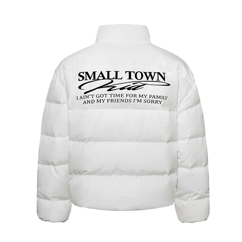 Small Town Kid Honeycomb Woven Fabrics Down Jacket | Face 3 Face