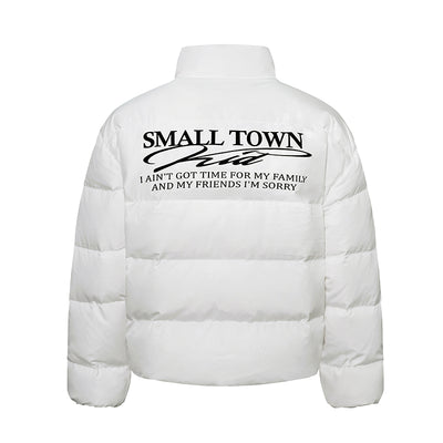 Small Town Kid Honeycomb Woven Fabrics Down Jacket | Face 3 Face