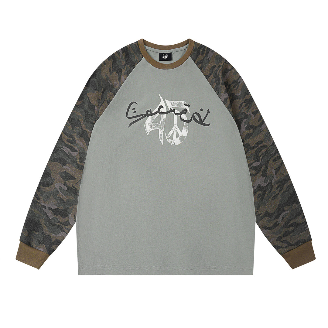 S45 Camouflage Raglan Long Sleeve Tee | Face 3 Face
