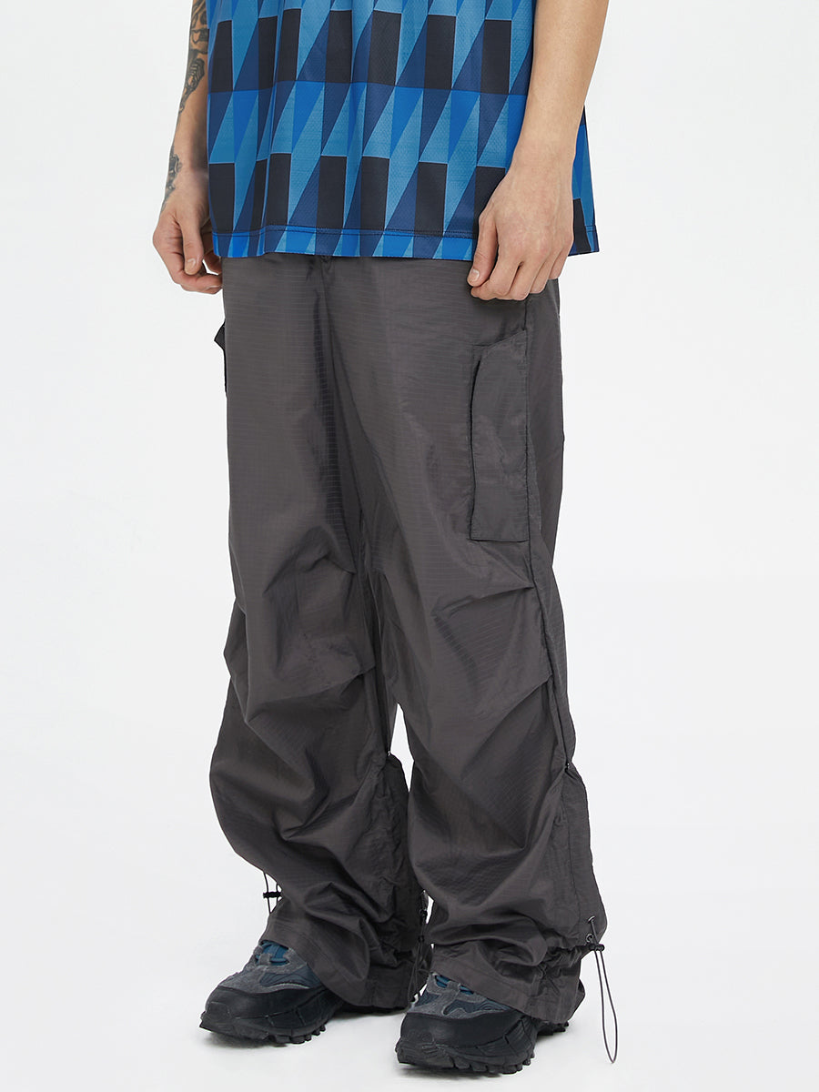 F2CE Pleated Punch Nylon Draped Paratrooper Pants