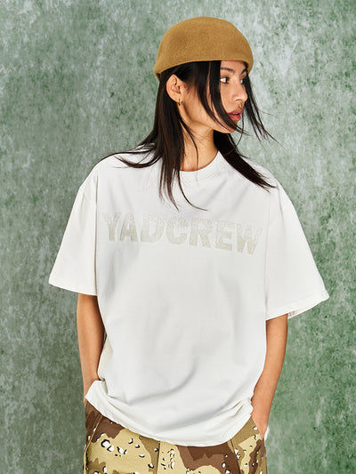 YADcrew Logo Bead Tube Embroidery Tee | Face 3 Face