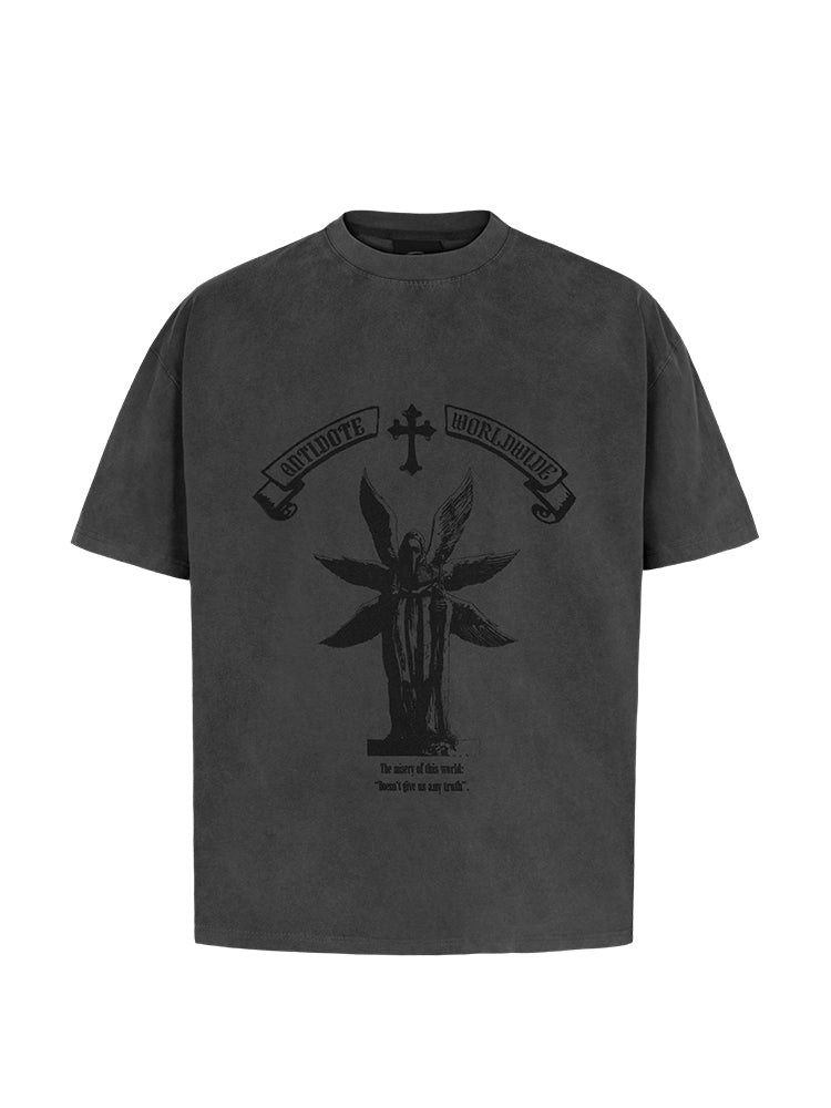 ANTIDOTE Dr. Beak Printed Vintage Washed Tee