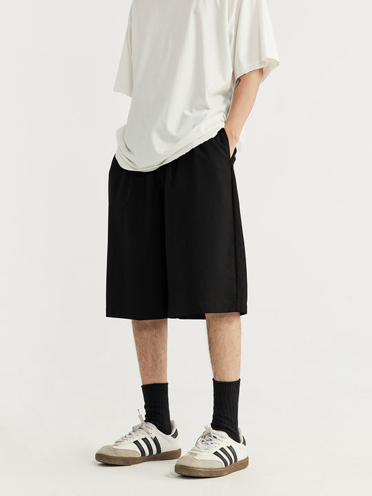 F3F Select Two Tuck Wide Legged Casual Suit Shorts