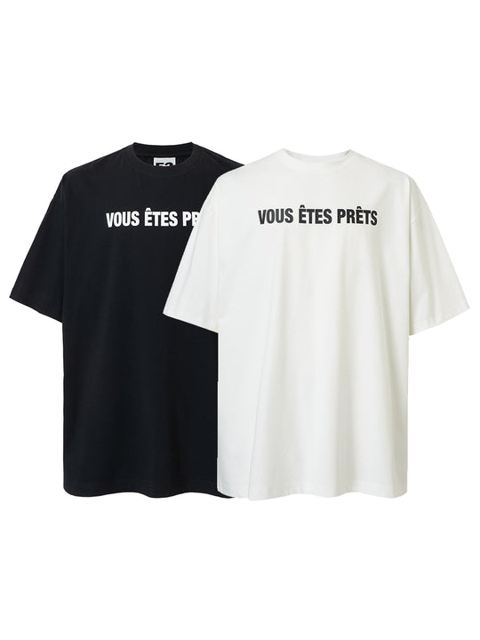 F2CE Basic Slogan Letter Printed Quick Dry Tee