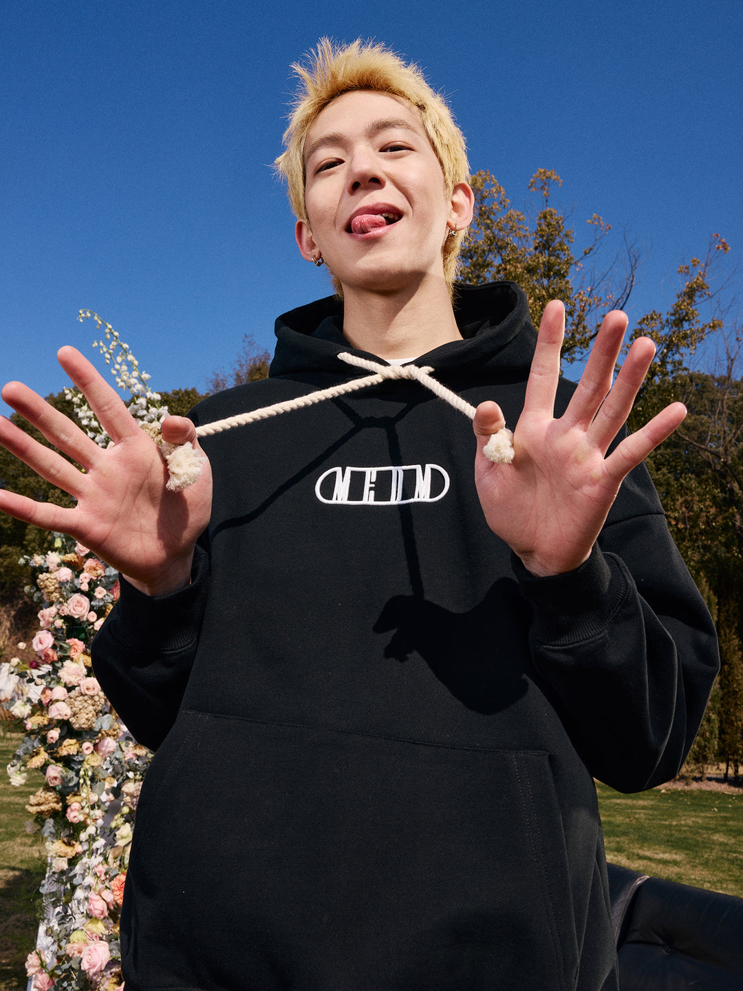 MEDM Embroidery Capsule Logo Letter Hoodie