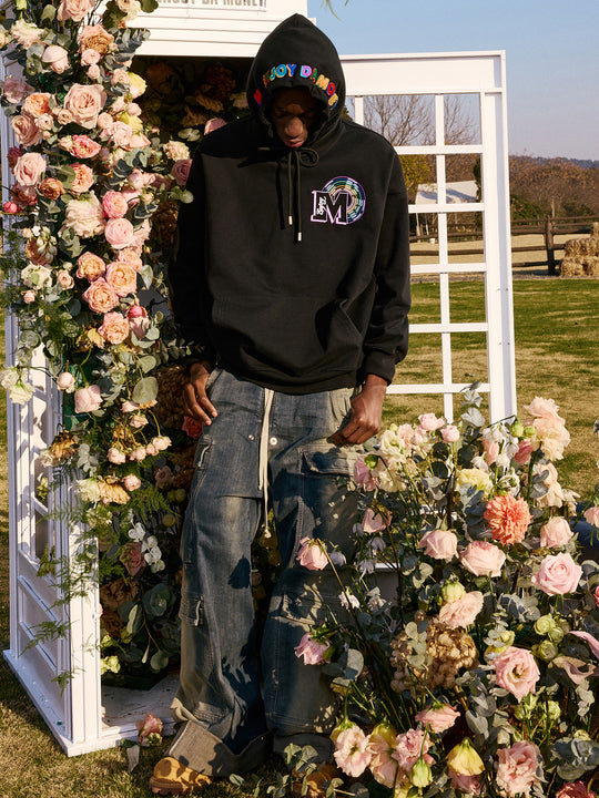 MEDM Rainbow Embroidery Hoodie