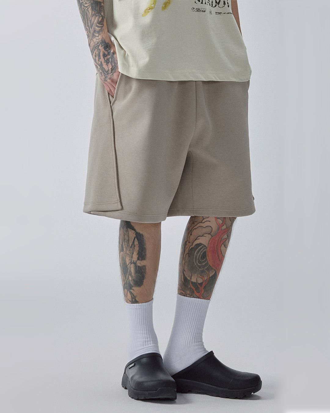 F2CE Deconstructed Embroidered Sweat Shorts | Face 3 Face