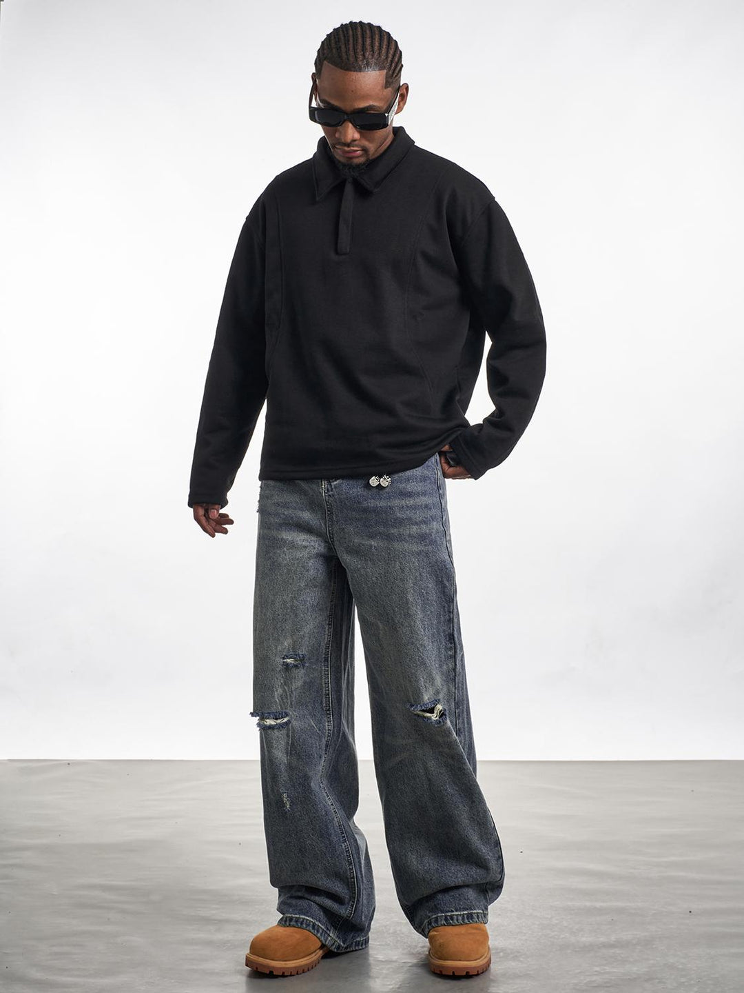 F3F Select Holes Faded Distressed Jeans | Face 3 Face